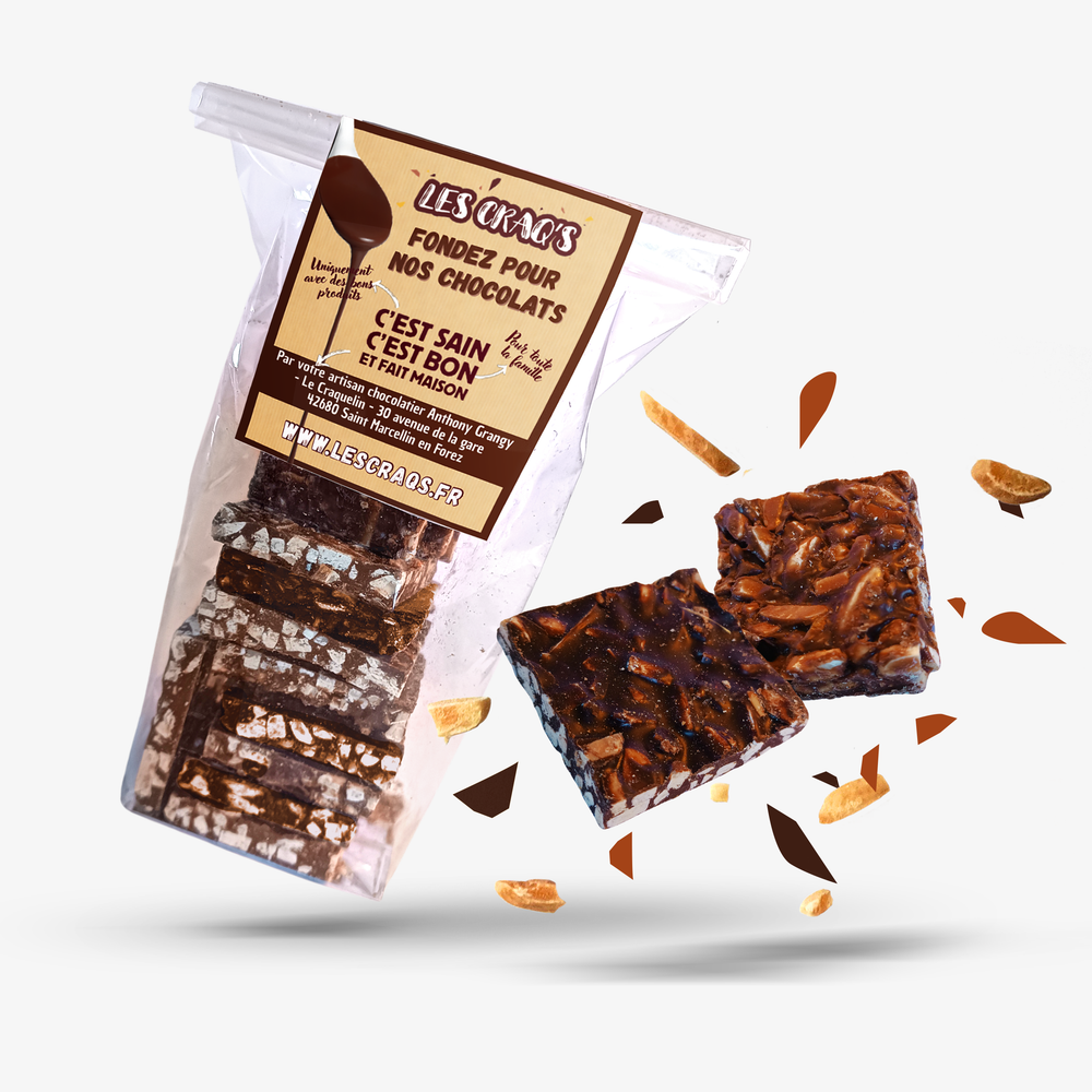 Croquants Amandes mixte Chocolat lait et noir – Les Craq's